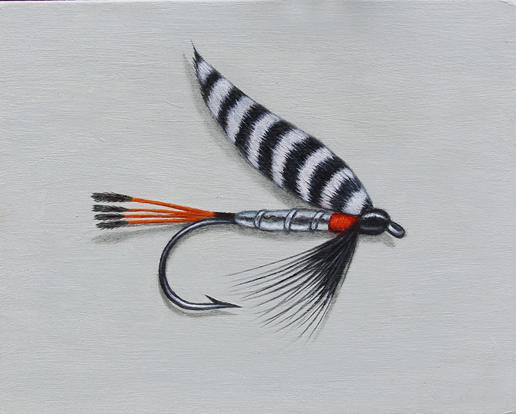 Peter Ross Trout Fly Painting
